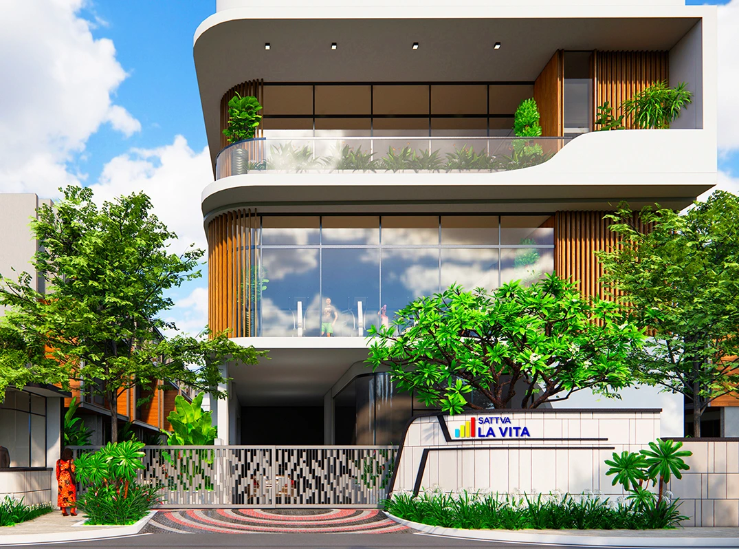Sattva La Vita 4 BHK row house villas Hennur Road Bangalore